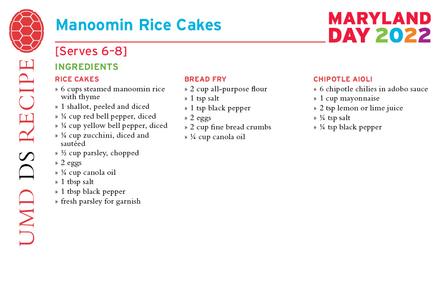 Manoomin Rice Cakes Ingredients